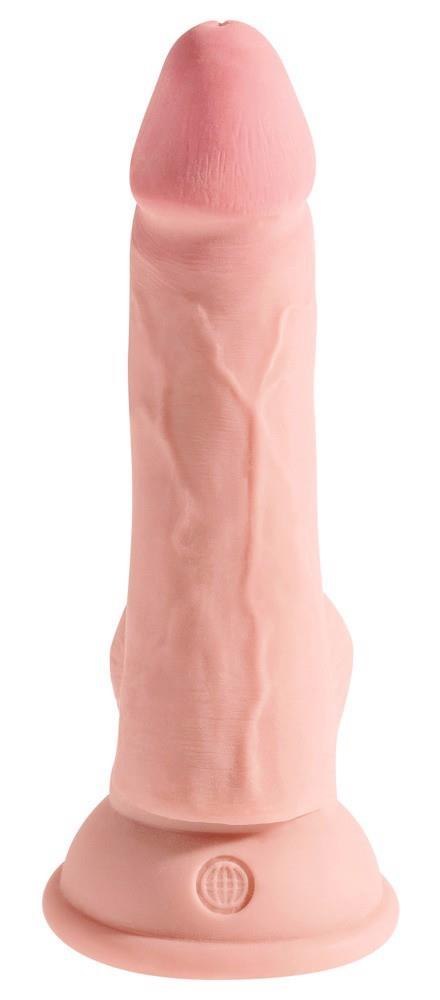Dildo realistyczne cieliste 17cm Triple Density Cock KING COCK PLUS ORION