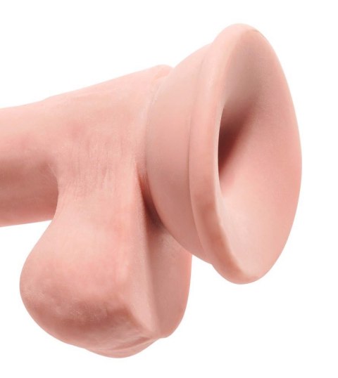 Dildo realistyczne cieliste 17cm Triple Density Cock KING COCK PLUS ORION