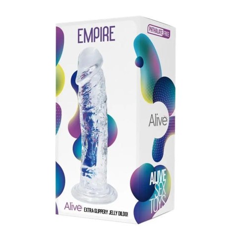 Dildo żelowe przeźroczyste 19.3cm Empire Alive