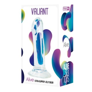 Dildo z przyssawką żelowe przeźroczyste 16cm Valiant Jelly Dildo CNEX