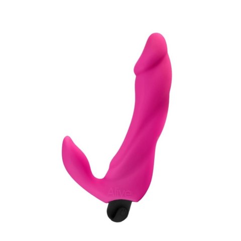 Anatomiczne Dildo Wibracyjne Do Punktu G I Łechtaczki Silikonowe - Bifun Pro