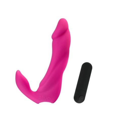 Anatomiczne Dildo Wibracyjne Do Punktu G I Łechtaczki Silikonowe - Bifun Pro