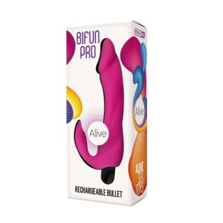 Anatomiczne Dildo Wibracyjne Do Punktu G I Łechtaczki Silikonowe - Bifun Pro