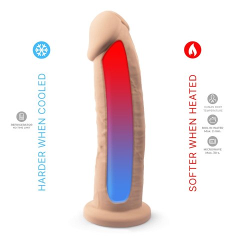 Dildo z przyssawką beżowe 22.9cm S.D Model 2