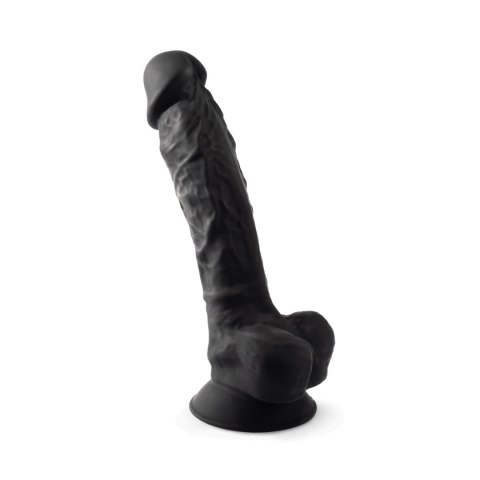 Dildo silikonowe z przyssawką czarny 20.3cm Model 1 Silexd