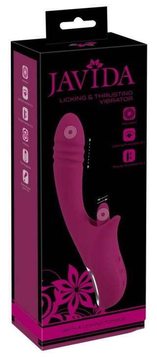 Wibrator Z Funkcją Lizania I Pchania Licking & Thrusting Vibra-Javida