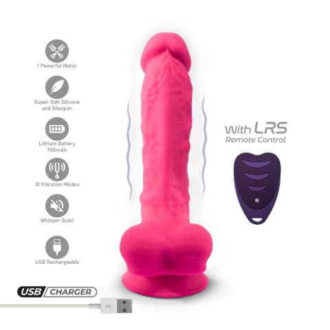 Wibrator realistyczny różowy 20cm Model 1 Pink Vibration+ LRS CNEX