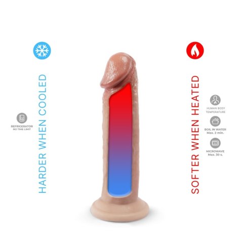 Dildo realistyczne termoaktywne naturalne 19cm Premium Real Skin Model 2 CNEX