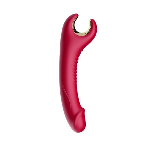 Wielofunkcyjny Stymulator Intymny Dla Par Wodoodporny Czerwony – Silicone