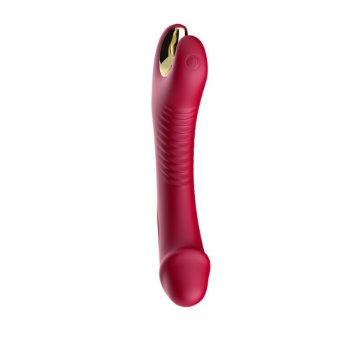 Wielofunkcyjny Stymulator Intymny Dla Par Wodoodporny Czerwony – Silicone