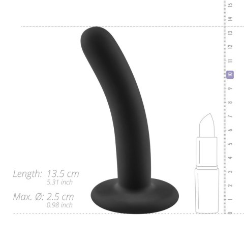 Dildo silikonowe waginalno-analne czarne 13.5cm No Parts Logan Dildo ONE-DC B.V.