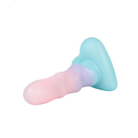 Dildo z przyssawką serce niebiesko-beżowe Unicorn Mini Light INTIMATE DISTRIBUTION