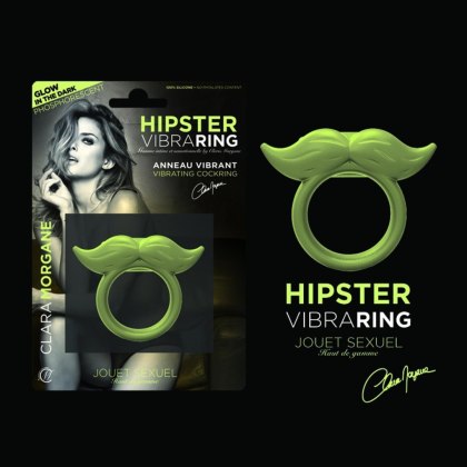 Wibrujący pierscień świecący w ciemności Hipster Vibra Ring Phosphorescent - Glow In The Dark Intimate Distribution