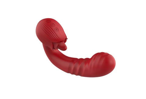 Luksusowy Wibrator Tłokowy Typu Róża Z Funkcją Oralną – Rose Thrusting Vibrator