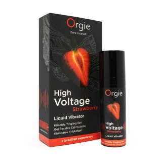 Wibrator w płynie truskawka High Voltage - Strawberry - 15ml ORGIE