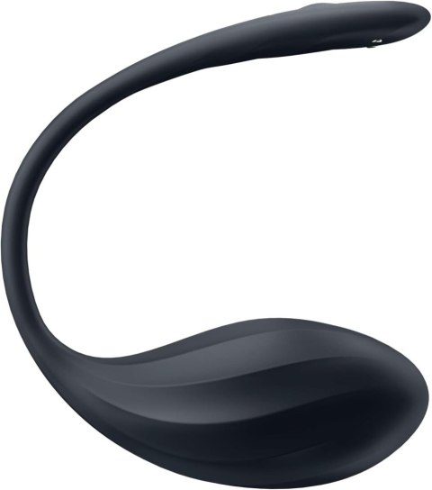 Jajeczko wibrujące na aplikację czarne Ribbed Petal Satisfyer