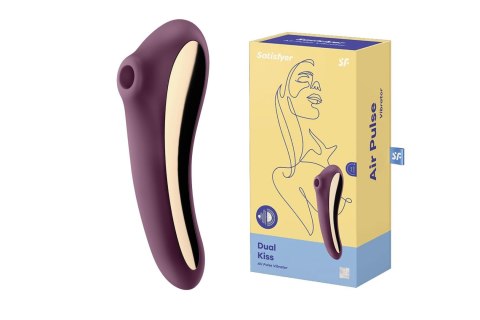 Stymulator-Dual Kiss (Wine Red)-Satisfyer