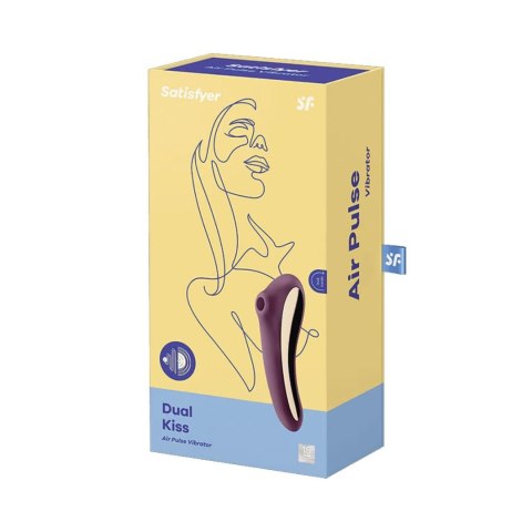 Stymulator-Dual Kiss (Wine Red)-Satisfyer