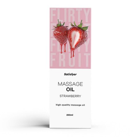 Olejek do masażu 250 ml (Strawberry)-Satisfyer