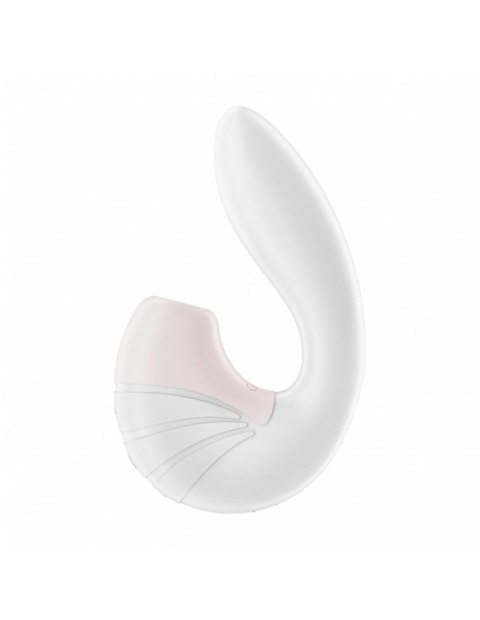 Wibrator Ze Stymulatorem Łechtaczki-Supernova White-Satisfyer