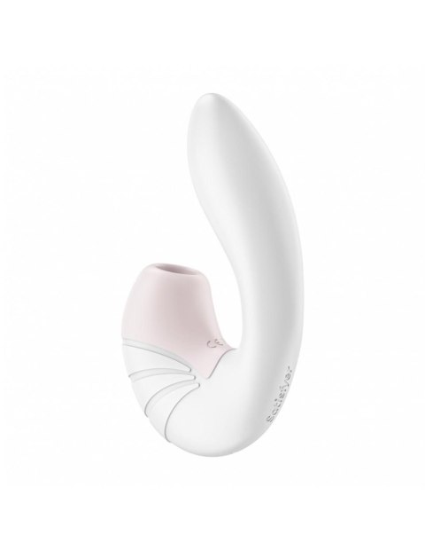 Wibrator Ze Stymulatorem Łechtaczki-Supernova White-Satisfyer
