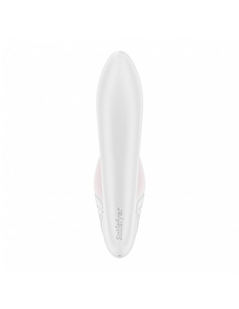 Wibrator Ze Stymulatorem Łechtaczki-Supernova White-Satisfyer