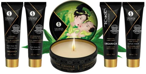 Zestaw kosmetyków o zapachu zielonej herbaty Geisha's Secret Kit Organica Exotic Green Tea 5szt. SHUNGA