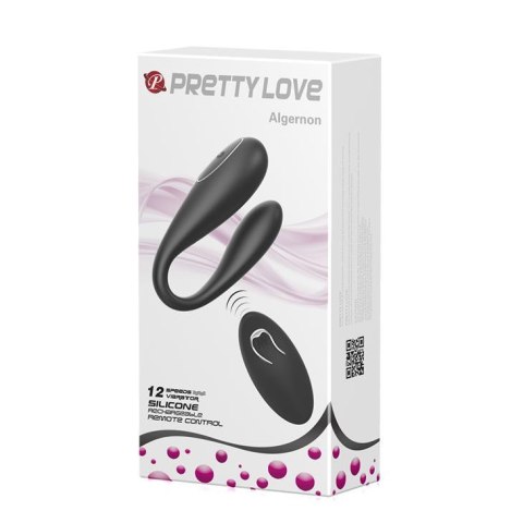 Jajeczko Wibrator Z Pilotem Czarny -PRETTY LOVE