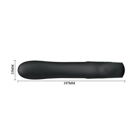Wibrator Do Punktu G Ładowany USB Z 12 Funkcjami Wibracji Czarny - Pretty Love