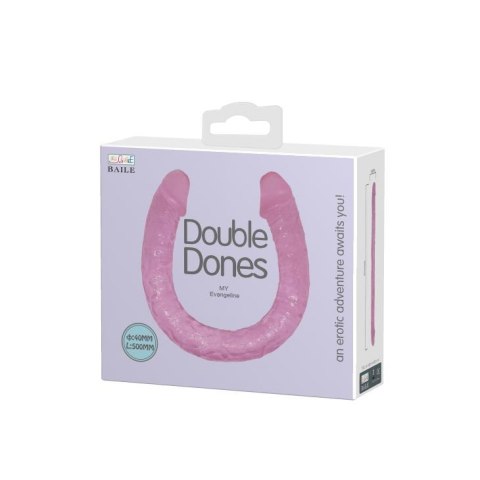 Dildo podwójne różowe 35.5cm Double Dones BAILE