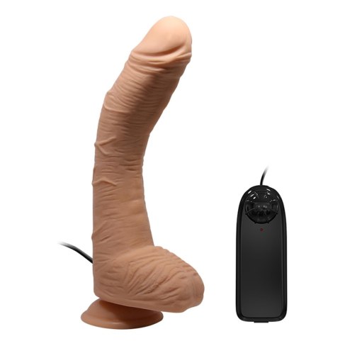 Realistyczny Wibrator Anatomiczny Z Punktem G I Przyssawką XXL Cielisty 28 cm– Baile