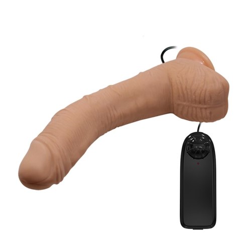 Realistyczny Wibrator Anatomiczny Z Punktem G I Przyssawką XXL Cielisty 28 cm– Baile