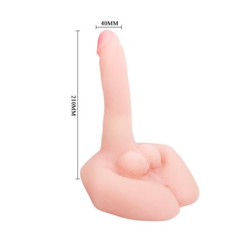 Realistyczny Wibrator Rotacyjny Z Pilotem Cielisty 21 cm– Baile