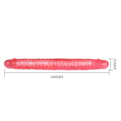Dildo podwójne różowe 35.5cm BAILE
