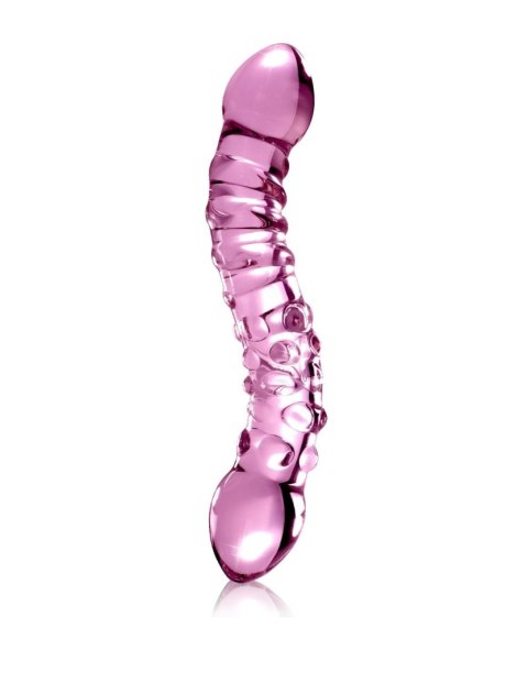 Dildo szklane dwustronne różowe No. 55 Icicles
