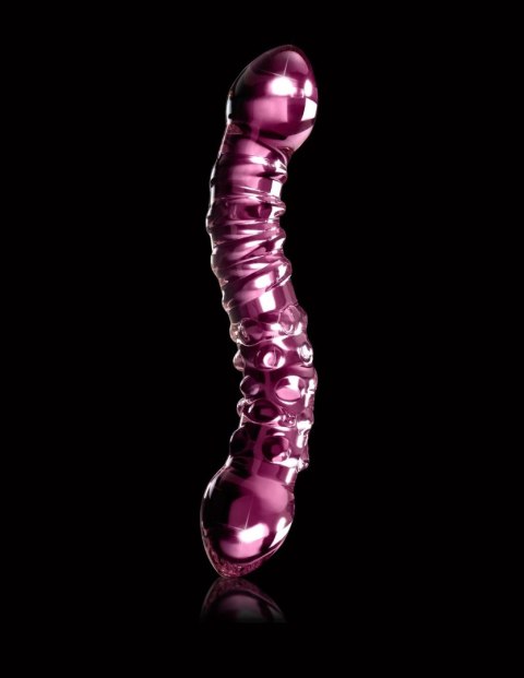 Dildo szklane dwustronne różowe No. 55 Icicles