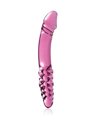 Dildo szklane dwustronne różowe No. 57 Icicles