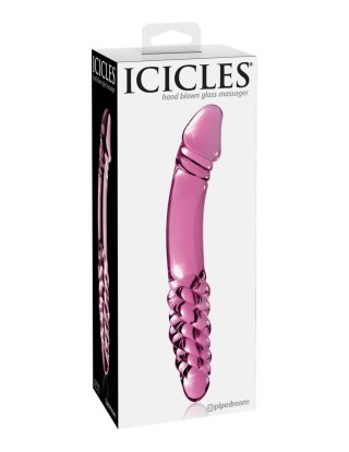 Dildo szklane dwustronne różowe No. 57 Icicles