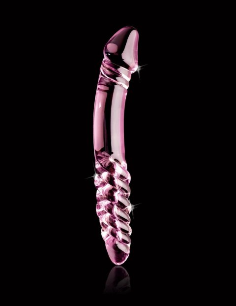 Dildo szklane dwustronne różowe No. 57 Icicles