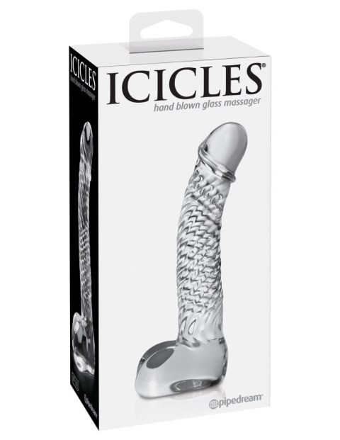 Dildo szklane przeźroczyste No. 61 Icicles
