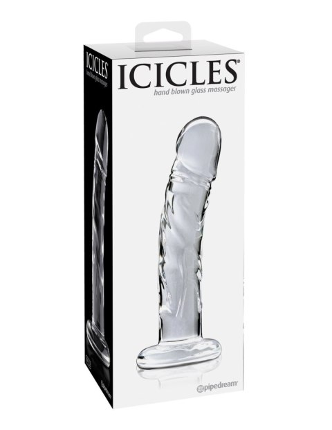 Dildo szklane przeźroczyste No. 62 Icicles