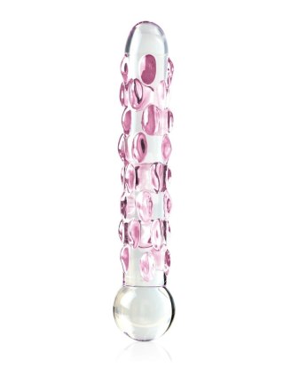 Dildo szklane z wypustkami przeźroczyste No. 7 Icicles