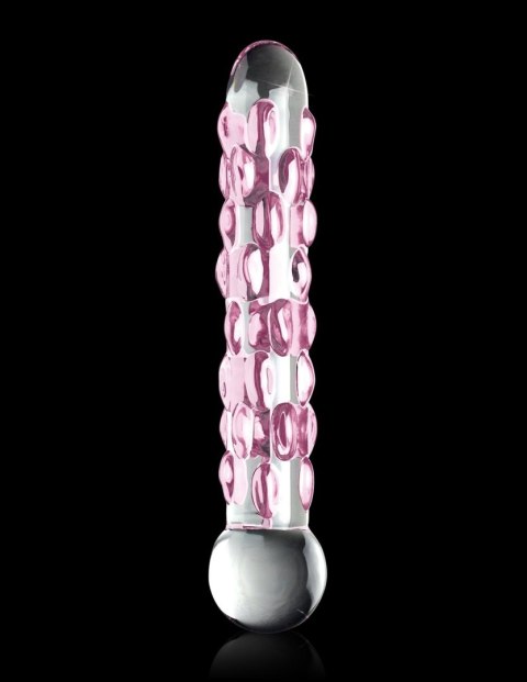 Dildo szklane z wypustkami przeźroczyste No. 7 Icicles