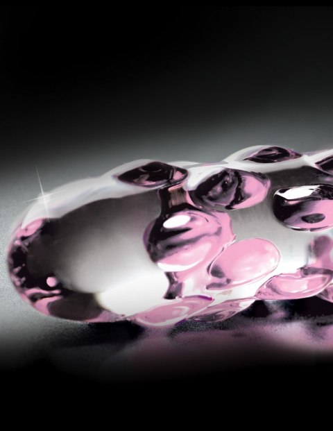 Dildo szklane z wypustkami przeźroczyste No. 7 Icicles