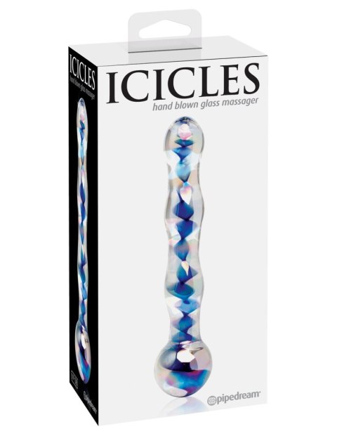 Dildo szklane przeźroczyste No. 8 Icicles Pipedream