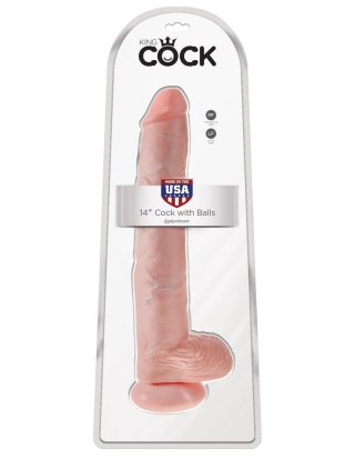 Dildo realistyczne cieliste 35.5cm King Cock
