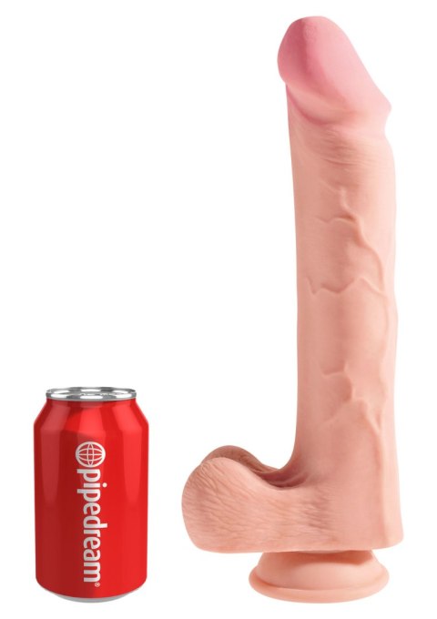 Dildo realistyczne cieliste 30.5cm Triple Density with Balls King Cock