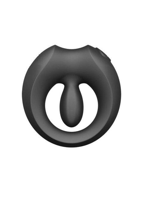 Pierścień Erekcyjny Dla Par Wibrujący, Czarny-Apis Vibrating Couples Ring Black
