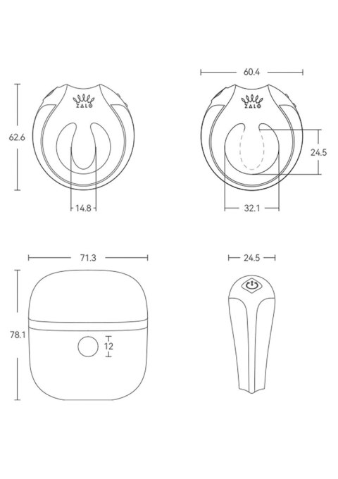 Pierścień Erekcyjny Dla Par Wibrujący, Biały-Apis Vibrating Couples Ring White
