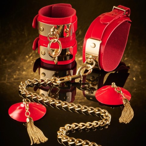 Kajdanki na kostki VEGAS High Gloss Ankle Cuffs Kinky Diva Kinky Diva